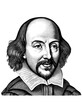 Portrait of William Shakespeare, generative AI	