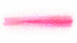Pink glitter brush stroke isolated on white background, glam makeup swatch, shiny shimmer stain