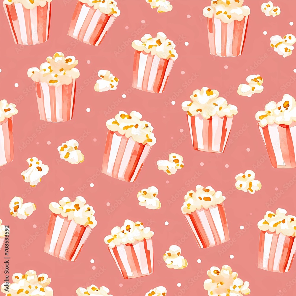 Popcorn Print Pattern Quilt