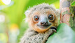 Curious look of a sloth (Folivora) World Wildlife Day celebration, March, concept Animals, generative ai