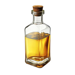 Wall Mural - A Bottle of Vinegar Often Used for Cooking.. Isolated on a Transparent Background. Cutout PNG.