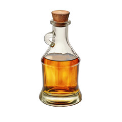 Wall Mural - A Bottle of Vinegar Often Used for Cooking.. Isolated on a Transparent Background. Cutout PNG.