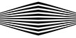 © Sigit - Black on white abstract perspective wave line stripes. wavy shape .Striped linear pattern with 3d dimensional effect isolated on white.