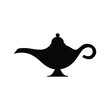 © OktaChan - Aladdin magic lamp icon isolated on white background. Vector illustration. Magic lamp icon isolated on white background. Magic lamp vector icon.