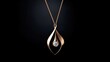 an elegant gold pendant, a minimalist modern style to accentuate the beauty and craftsmanship of the jewelry, creating an artful representation of the product.