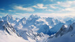 canvas print picture - Alpen Landschaft Schnee Urlaub Berge Winter  Mountains
