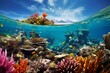 A vibrant coral reef teeming with marine life, showcasing the intricate balance that necessitates rigorous water quality monitoring