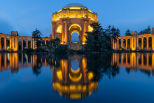 Blue Hour Photo Of The Palace Of Fine Arts In San Francisco