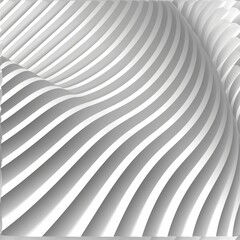Wall Mural - Elegant monochrome seamless wave texture pattern background for design and creative projects