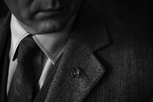 A Close-up Photograph Of A Man Wearing A Suit And Tie. Suitable For Business, Professional, Or Corporate Concepts