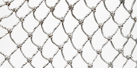 Poster - A detailed view of a chain link fence. This image can be used to depict security, boundaries, or imprisonment.