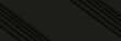 © Khanaya - Abstract black banner design background with diagonal geometric overlay layers. Modern square shape graphic element. Suitable for covers, headers, banners, brochures, websites. Vector