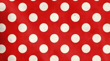 Playful Polka Dot Pattern On A Red Background, Offering A Cheerful And Retro-inspired Canvas For Fun Designs. [Polka Dot Pattern On Red Background]