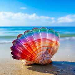 Canvas Print - shell on the beach