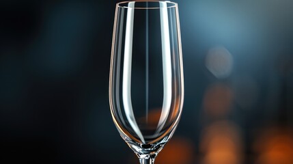 Poster - A detailed view of a wine glass placed on a table. Perfect for restaurant menus or wine-themed websites