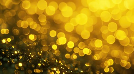Poster - A blurry photo capturing a bunch of lights. Perfect for adding a dreamy and ethereal touch to any design
