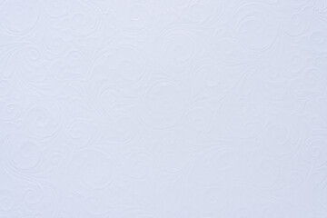 Wall Mural - white paper texture (floral swirls)