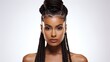© duyina1990 - portrait of a beautiful black woman with braided hair