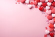 © Eduardo - Love's Gradient: Pink to Red Hearts on Soft Background - Valentine and Love Background