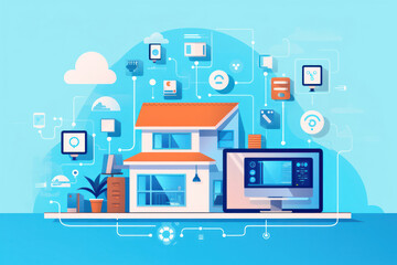 Poster - Digital Network: The Connected Web of Business and Technology