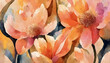 Blumenhintergrund, floral, muster, textur, peach, fuzz, Hintergrund, frühling, neu, copy space, blumen, Aquarell