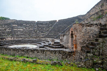 Sticker - Small Theatre in Pompeii - Italy