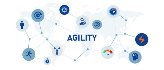 Aufkleber - Agility agile concept of adaptive versatile concept illustration