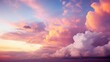 serene cumulus sky background illustration peaceful expansive, ethereal heavenly, billowy cottony serene cumulus sky background