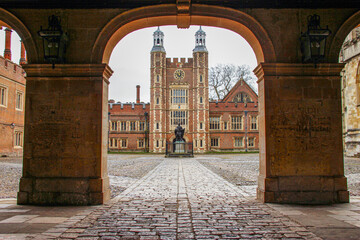 Wall Mural - The facade view of the Eton College in UK