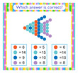 © Faziljan - Math activity for kids. Preschool worksheet activity. Find the correct answer. Cartoon cute fish.