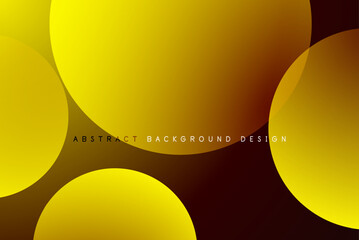 Poster - Abstract tech circles vector background, technology digital bubbles