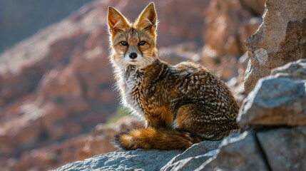 Wall Mural - red fox vulpes