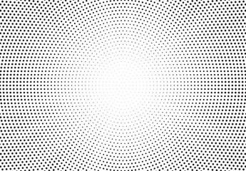 Canvas Print - Halftone gradient sun rays pattern. abstract halftone vector dots background. monochrome dots pattern. pop art, comic small dots. star rays halftone poster. shine, explosion. sunrise rays background.	