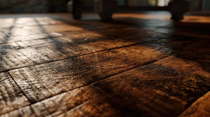 Canvas Print - wooden table