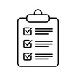 © Maksim - Clipboard icon. Checklist sign symbol for web site and app design.