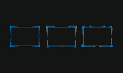 Poster - abstract sci fi frame template layout design concept background. vector illustration.