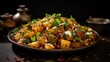 © Roman - Aloo Chaat Indian dish.. Generative AI