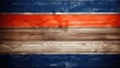 Netherlands flag on wood.. Generative AI