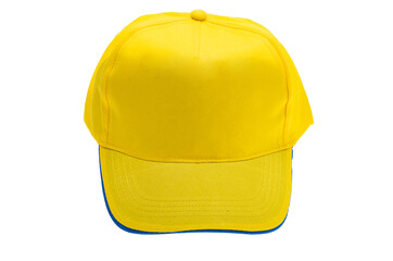 yellow cap isolated