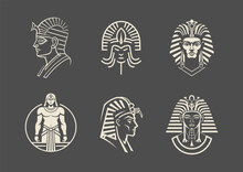 Egypt God Logo Design Vector Illustration