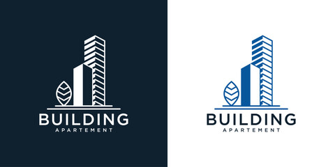 Wall Mural - Building logo design architecture inspiration, Vector illustration