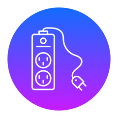 Sticker - Power Strip Icon of Electrician Tools iconset.