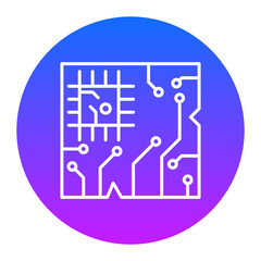 Poster - Pcb Board Icon of Electrician Tools iconset.