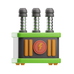 Electrical Tools Object Power Transformer 3D Illustration