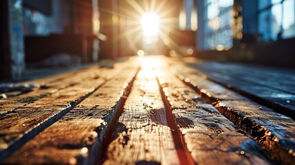 Canvas Print - wooden bridge