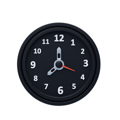 Poster - 3D Timer Clock Precision And Style In Time Management. 3d illustration, 3d element, 3d rendering. 3d visualization isolated on a transparent background