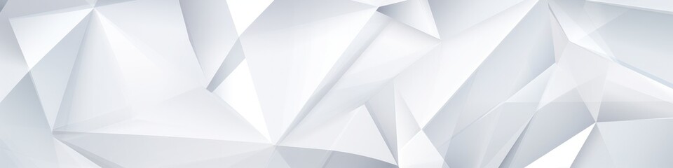 Poster - abstract white geometric background banner design straight