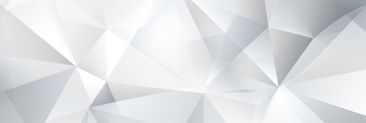 Poster - abstract white geometric background banner design straight