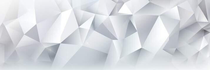 Poster - abstract white geometric background banner design straight
