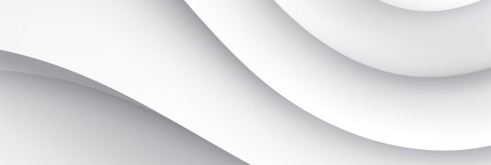 Poster - white geometric curve banner design background abstract.